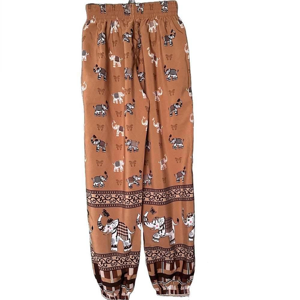 Koru Elephant Print Pants size small.